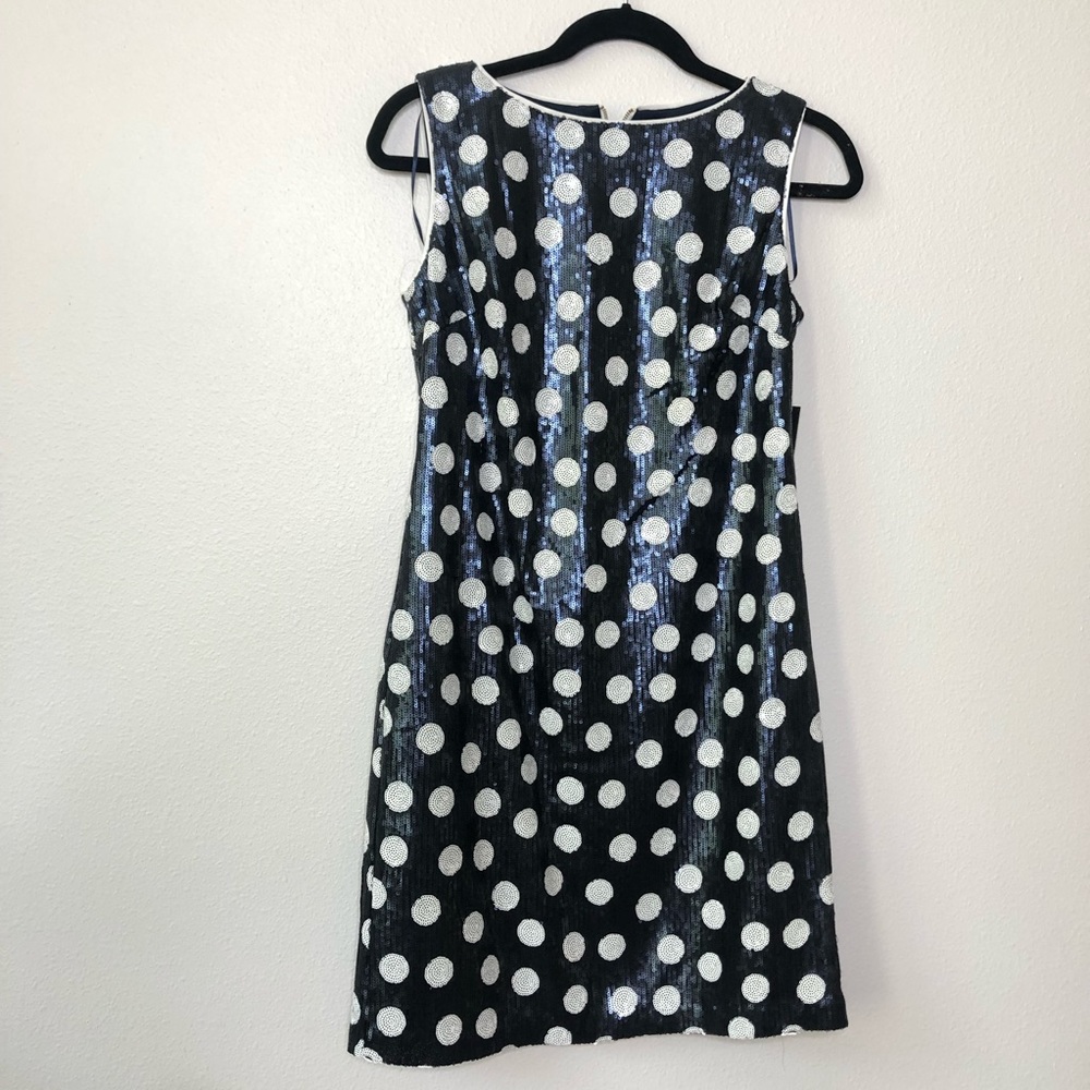 Sequin polka dot dress